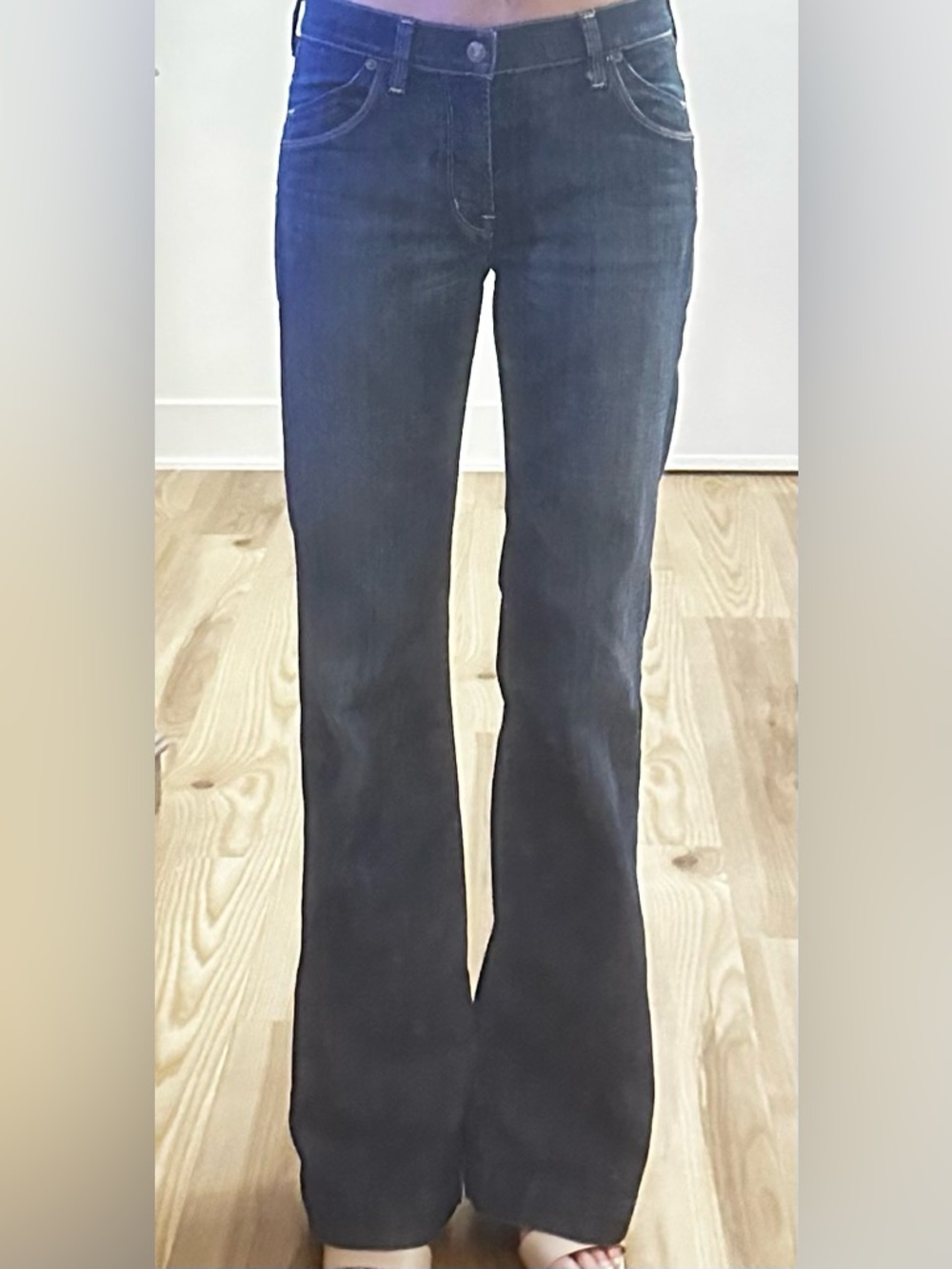 Citizens Of Humanity Dark Indigo Wide Leg Jeans